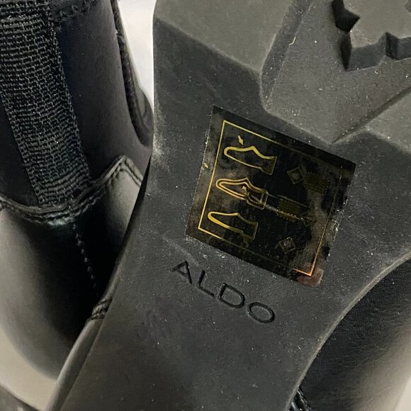 Women's Aldo BOLD Black Ankle Boots with Padded Insoles - Picture 10 of 10